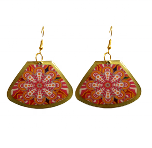 Pendientes tribales con forma de triángulo chapado en oro para mujer, el mejor diseño, artesanías de alta calidad, accesorios de moda de calidad para niñas - Product Image 6