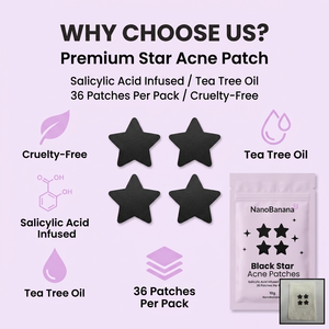 Parche para el Acné StarCare, Parche Hidrocoloide con Diseño de Estrella para una Curación Rápida, Diseño Invisible, Suministro de Fábrica OEM/ODM - Product Image 6