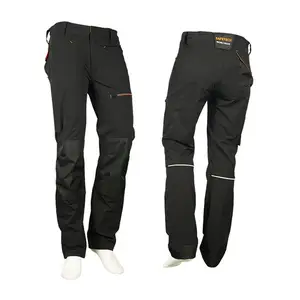 Customers' Logo Safety Cloth Stretch Work Trousers For Men 4 Way Stretch Work Pants With Knee Pads