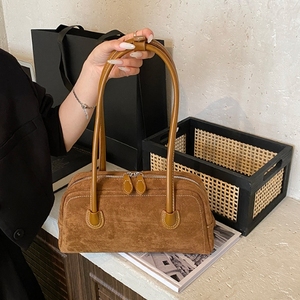 Autumn-Winter Custom Logo Light-Weight Durable Large Capacity <b>Tote</b> <b>Bag</b> Suede PU Women's Shoulder <b>Bag</b> - Product Image 1