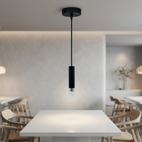 Luminaire suspendu G927 moderne en électroplaté, style rustique, pour table de salle à manger, cuisine, avec corde de suspension