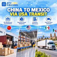 Transitaire FCL Chine-Mexique via les États-Unis, service d'expédition porte-à-porte en conteneurs 20FT et 40FT
