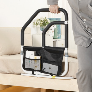KS Bedside Safety Handrails With Storage <b>Bag</b> 30Cm Height For Elderly Disabled Pregnant Women <b>Bed</b> Getting Aid No Installation - Product Image 5