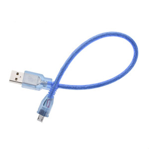 Cable micro USB Usams de 30 cm, cable de carga de datos azul para dispositivos móviles - Product Image 1