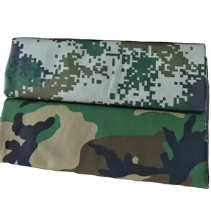 Anti static Wholesale camo print Poly Cotton 80*20 3 1 heavy weight carded TC drill work wear pants caps fabric