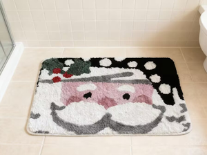 พรมเช็ดเท้าไมโครไฟเบอร์โพลีเอสเตอร์แบบทอสั่งทำขายส่ง OEM ซึมซับน้ำ แห้งเร็ว พร้อมแผ่นรองเมมโมรี่โฟม สำหรับห้องน้ำ - Product Image 5