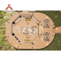 Tente de glamping Safari de luxe imperméable en PVDF quatre saisons Kawagebo Kamp (KK) avec armature droite pour fêtes et événements familiaux