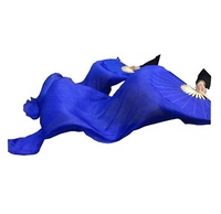 BestDance Danse Du Ventre Soie Bambou Long Éventail Voile Couleur Costume De Danse Arabe OEM 2 Pcs ou 1 Paire