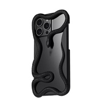 Tendance nouveau serpent 3D imprimé Premium étui de téléphone portable pour iPhone 16 15 14 Plus 13 12 ProMax couverture arrière accessoires en gros