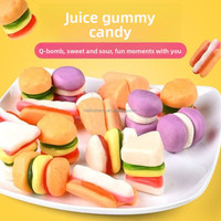 Bonbons Gélifiés Sucrés en Forme de Macaron 3D, Dessin Animé, Vente en Gros Direct Usine, Marque Privée OEM, Sac Personnalisé, Exportateur, Durée de Conservation 12 Mois