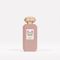 Botol Parfum Kaca Bentuk Unik Multi Warna Desain Baru untuk Pria dan Wanita dengan Semprotan Kabut Halus dan Sablon