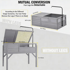 Kaplumbağa Büyük Mekanizması Ahşap Kaplumbağa Evi Sürüngen Kafesi Küçük Hayvanlar İçin İç Mekan Dış Mekan Kaplumbağa Mekanizması - Product Image 5