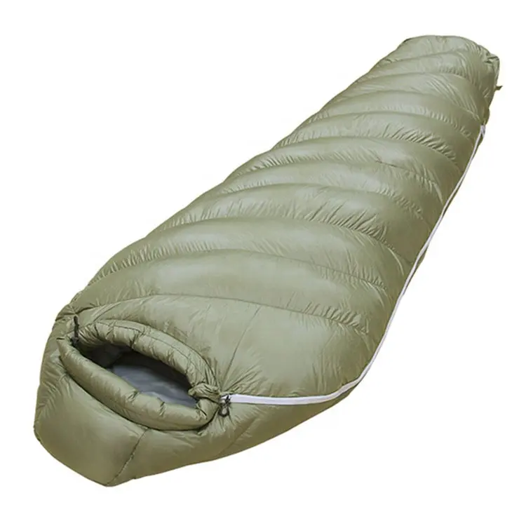 キャンプ中の大人のための屋外ダウン寝袋スプライス可能な0度の冬の寝袋