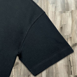 T-shirt noir vintage ample et court pour homme, 100 % coton de haute qualité, coupe oversize, manches courtes, grammage lourd - Product Image 6