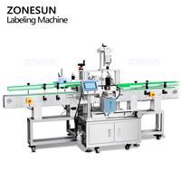 Machine d'étiquetage automatique verticale à grande vitesse ZONESUN ZS-SL25 pour bouteilles irrégulières, carrées et rondes