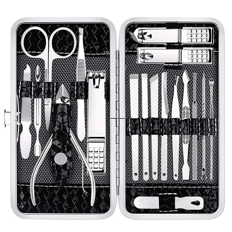 Kit de coupe-ongles en gros, outils de manucure, lime à ongles, ciseaux, outils de soins des ongles, ensemble de manucure