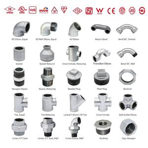 מפחית חוט פלדה 45 מעלות המרפק <span class=keywords><strong>en10242</strong></span> bspt 1/2 ל 4 אינצ 'רי צינור מערכת אביזרי צינור ציפוי אבץ מצופה מוסמך - Product Image 6