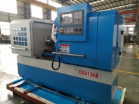 Pabrik Cina presisi tinggi Horizontal CK6136 mesin bubut CNC sepenuhnya otomatis Fanuc kontrol kasur datar logam mekanik