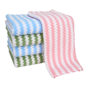 Paños de Cocina a Rayas Catiónicos al por Mayor, con Borde Reforzado, Absorbentes y <span class=keywords><strong>Sin</strong></span> Pelusas, para Lavar Platos y Limpiar Encimeras y Mesas - Product Image 1
