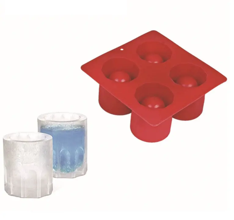 10276 Vaatwasser 4 Cavity Silicone Ice Shot Glas Mold