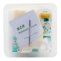 Kit Tindik Steril Sekali Pakai Lintas Batas Unisex untuk Cincin Pusar, Cincin Hidung, Cincin Bibir, Cincin Puting, Cincin Alis, Perhiasan Telinga