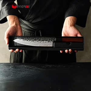 Juego de <span class=keywords><strong>cuchillos</strong></span> de Chef de cocina japonesa tradicional antigua de 5 piezas, <span class=keywords><strong>cuchillos</strong></span> de cocina negros forjados a mano de acero inoxidable de alto carbono - Product Image 5