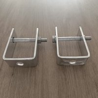 Support en fer en D certifié ISO pour isolation de ligne électrique, fixation pour matériel de ligne de poteau