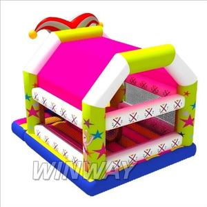 Casa de rebote inflable de PVC de payaso colorido para uso en fiestas infantiles - Product Image 3