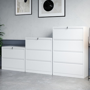 Filing Cabinet With Lockable Drawers 4 Layers Push Pull Type For Office Use A3 A4 Vertical <b>Storage</b> - Product Image 2