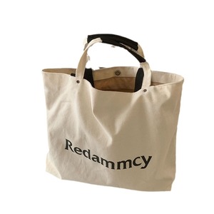 Redammcy – sac fourre-tout en toile blanc cassé, grande capacité, boucle magnétique, poche zippée, sac à bandoulière pour femmes, sac de banlieue décontracté - Product Image 5