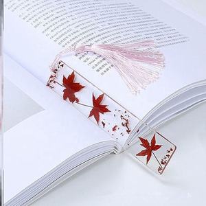 Marque-pages en résine avec <span class=keywords><strong>fleurs</strong></span> <span class=keywords><strong>séchées</strong></span> naturelles, marque-pages artisanaux avec <span class=keywords><strong>fleurs</strong></span> pressées pour l'école, le bureau, les étudiants et les librairies - Product Image 6