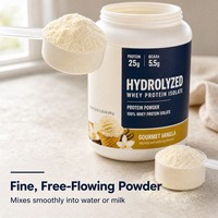 Protéine de lactosérum hydrolysée à absorption rapide, isolat de protéine de vanille en poudre pour la récupération musculaire, complément de musculation