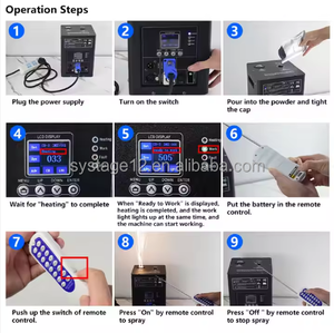 200g室内室外烟火烟花冷火花机粉末婚礼舞台 - Product Image 6
