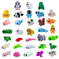 Figurines d'animaux mignons imprimées en 3D, jouets pour les fêtes de Pâques, les anniversaires, les cadeaux de bureau, la décoration de la maison