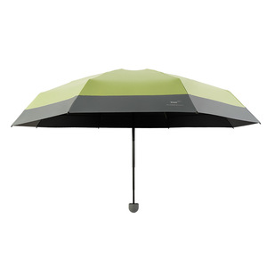 Mini parapluie de poche UPF50+ protection UV, 5 plis, portable, compact, pour soleil et pluie, idéal pour les voyages en extérieur - Product Image 2