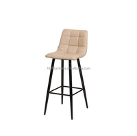 Chaise de bar en velours à prix imbattable pour restaurant rapide, bar et salle à manger domestique avec siège rembourré – Offre spéciale