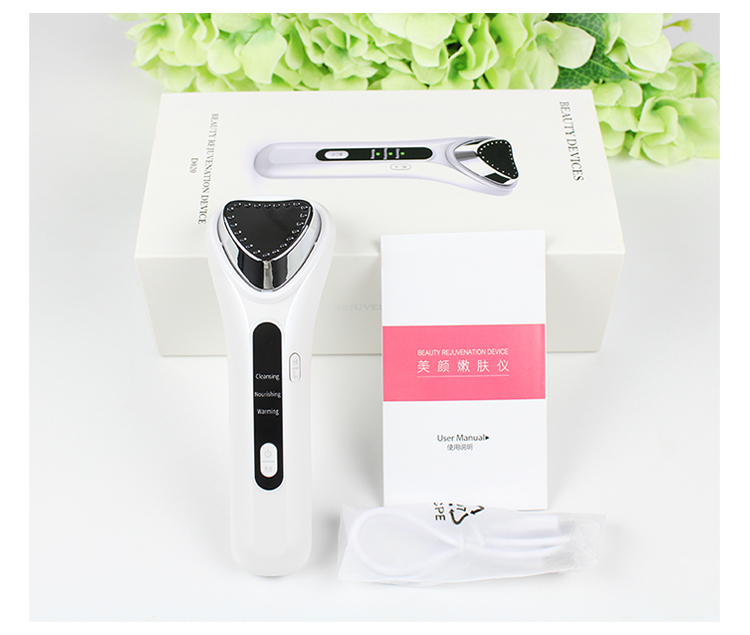 超音波美顔器　BEAUTY REJUVENATION DEVICE D020 High Frequency Vibration Skin Care Device - Ion Face Massager