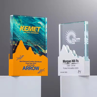 Honor of Crystal Blank Crystal Plaque UV Printing Awards Blank Plaque Crystal Trophy Award for Outstanding Employees