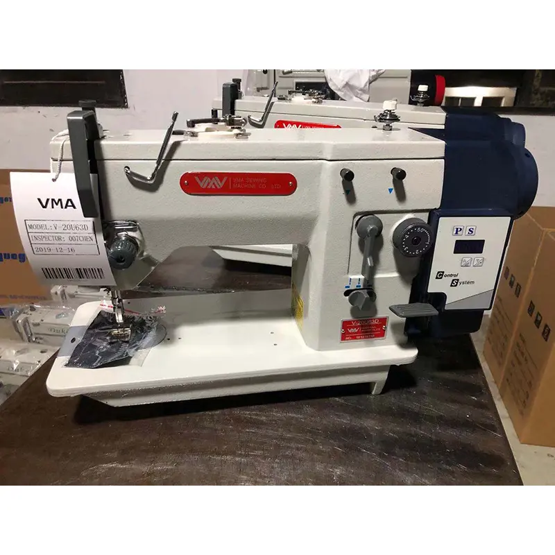 Vma V-20U63D máquina de costura zigzag de largura, tradicional 0-12mm máquina de costura industrial