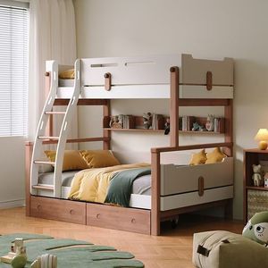 Nouvelle Arrivée : <span class=keywords><strong>Lit</strong></span> Superposé Moderne avec Cadre et Sommier à Roulettes, Idéal pour Adultes, Adolescents, Garçons et Filles - Product Image 4