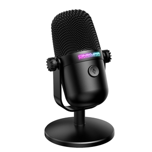 Microphone de jeu USB à condensateur professionnel ONIKUMA M830, écran tactile RGB, suppression du bruit, <span class=keywords><strong>studio</strong></span> de streaming, smartphones - Product Image 1