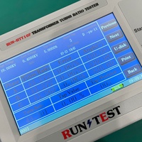 Testeur de transformateur portable automatique TTR, mesureur de rapport de bobinage triphasé et monophasé pour tests sur site