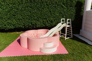 Globalltoy Ensemble de jeu doux rose pour les tout-petits Baby Ball Pit Slide et Ocean Balls Aire de jeux intérieure sûre pour la fête d'anniversaire - Product Image 5