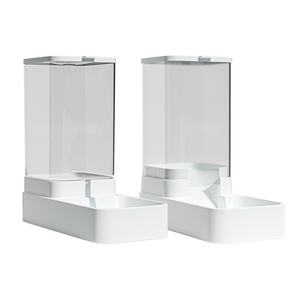 Set Mangiatoia e Distributore d'Acqua a Gravità per Animali Domestici Mangiatoia Automatica e Dispenser d'Acqua per Cani e Gatti di Grande Capacità - Product Image 2