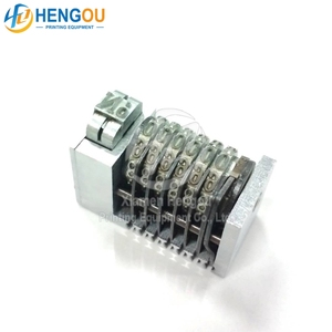 Spedizione gratuita 1 pezzo 6 cifre numeratore in avanti numeratore di caratteri romani 4x8 Cicero letterpress carattere romano in acciaio pieno - Product Image 4