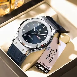 POEDAGAR 952 nuevo <span class=keywords><strong>Reloj</strong></span> de cuarzo de lujo con correa de silicona <span class=keywords><strong>Original</strong></span> para hombre, <span class=keywords><strong>Reloj</strong></span> de pulsera luminoso resistente al agua, <span class=keywords><strong>Reloj</strong></span> con calendario para hombre - Product Image 2