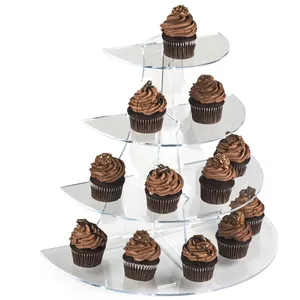 3 tier acrylic black cake stand afternoon tea cake stand