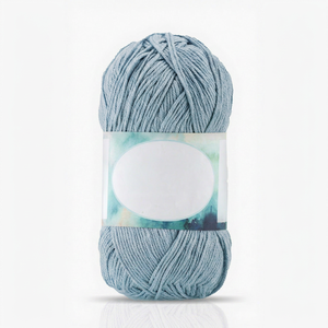 Fil à tricoter et à crocheter en coton 100% teint de qualité supérieure, doux et respirant, en pelote, pour vêtements, décoration intérieure, accessoires et artisanat, 100 grammes - Product Image 1