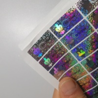 Autocollant adhésif antivol personnalisé avec hologramme de sécurité en matériau PET, taille personnalisée