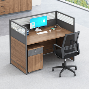 Estación de Trabajo Modular Moderna para Oficina, Cubículo Modular, Escritorio para 4 o 6 Personas, Estaciones de Trabajo Abiertas para Personal, Muebles de Oficina - Product Image 1